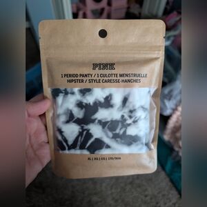 [NWT] VS Pink | black Tye Dye Period Panty Hipster